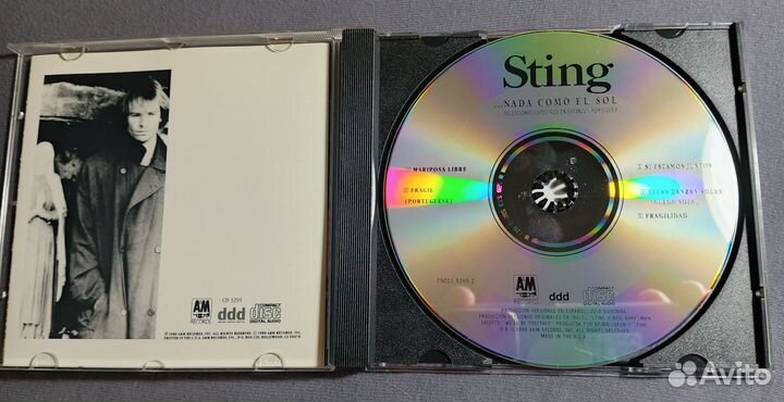 Sting Nada Como El Sol CD 1988 USA