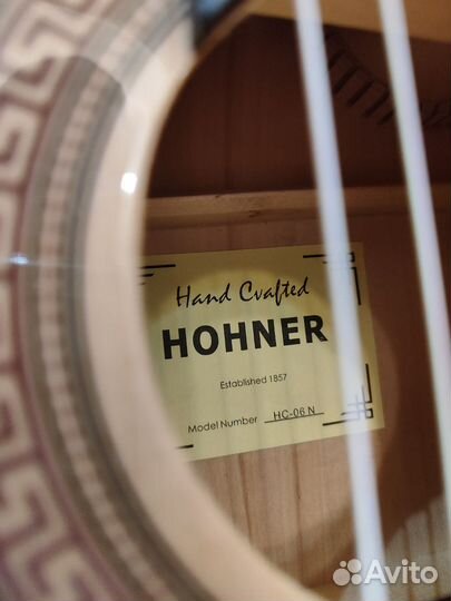 Гитара классика с подключением hohner hc06 new 4/4
