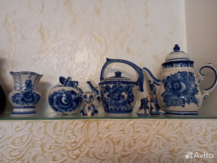 Фарфоровая посуда гжель