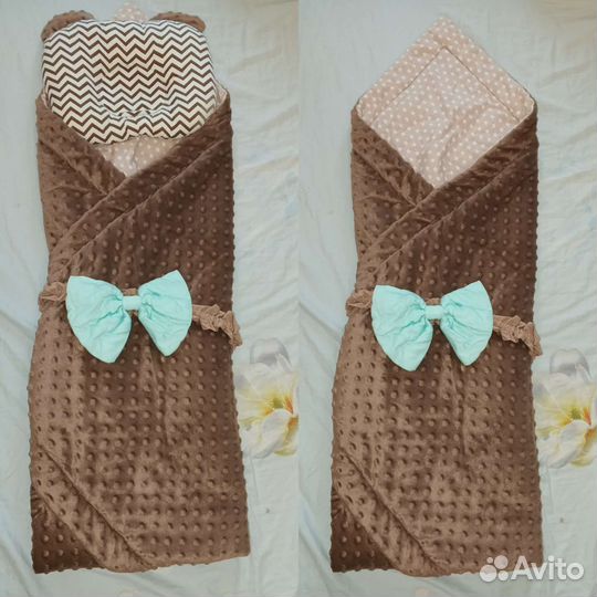 Конверт на выписку, плед, одеяло и бортики