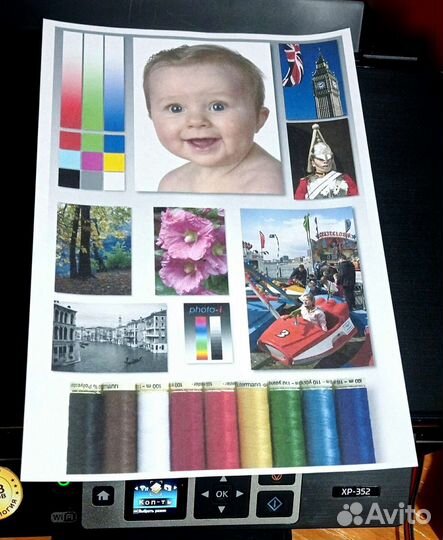 Цветное мфу Epson XP352 (Бесчиповая снпч) с WiFi