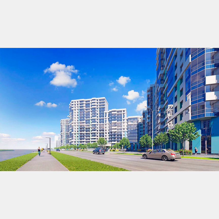 2-к. квартира, 55 м², 3/20 эт.