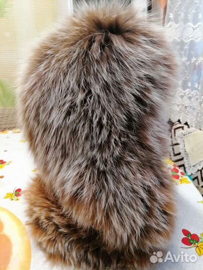 Шапка капор из песца