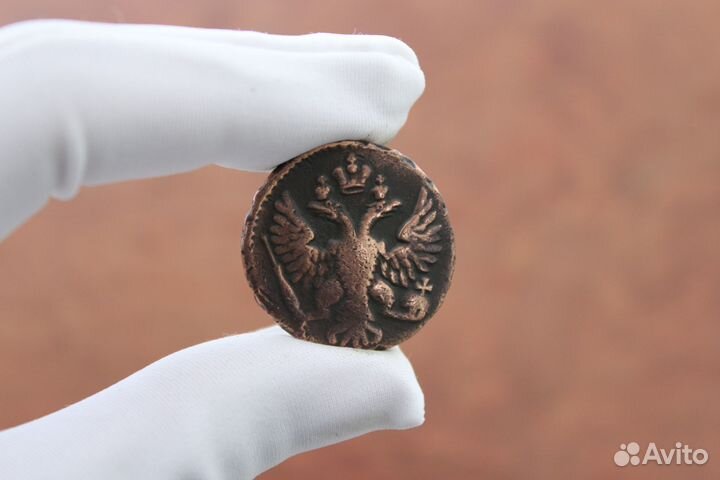 Деньга 1749 года Елизавета I в Твери