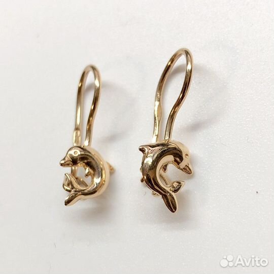 Золотые серьги 585 пробы
