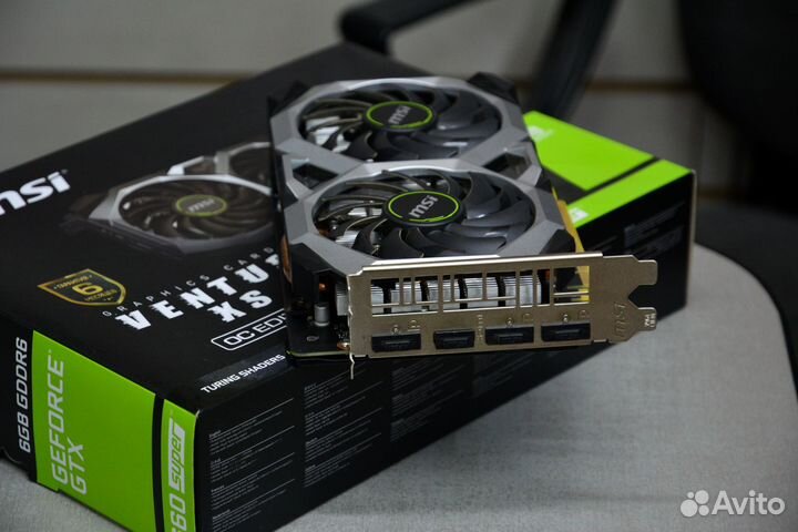 Видеокарта MSI GeForce GTX 1660 super ventus XS OC