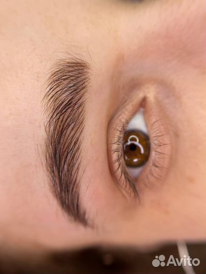 Татуаж бровей и губ, пудровые и волосковые брови