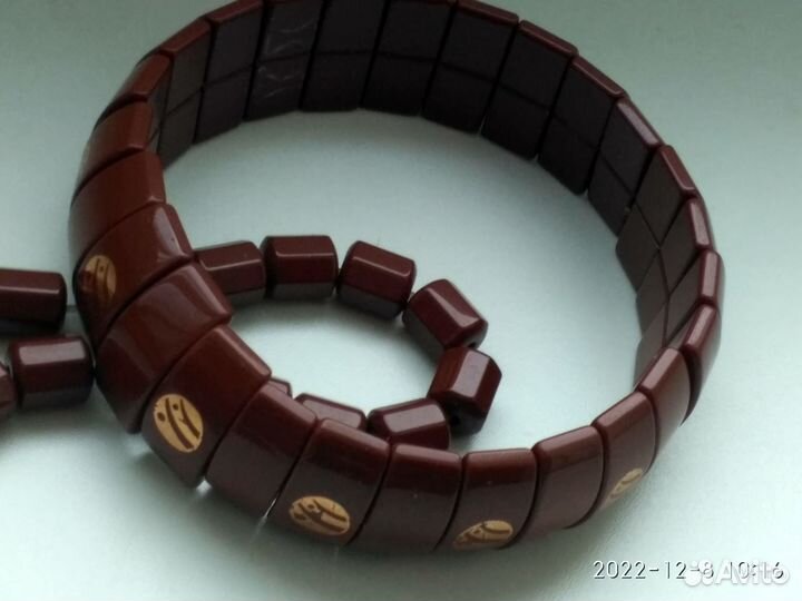 Турмалиновый комплект (бусы+браслет) Ю.Корея