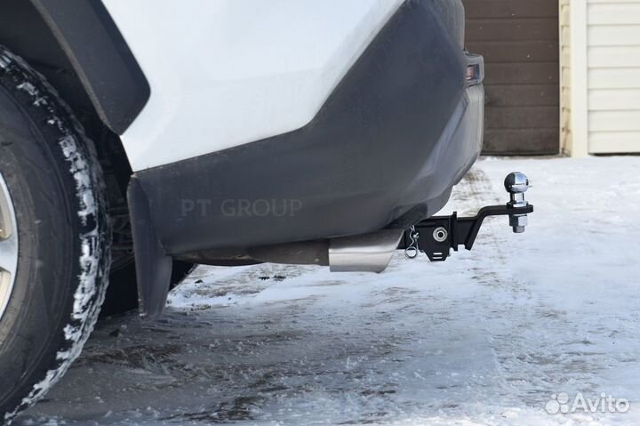 Фаркоп на Toyota RAV4 2019- без подрезки бампера