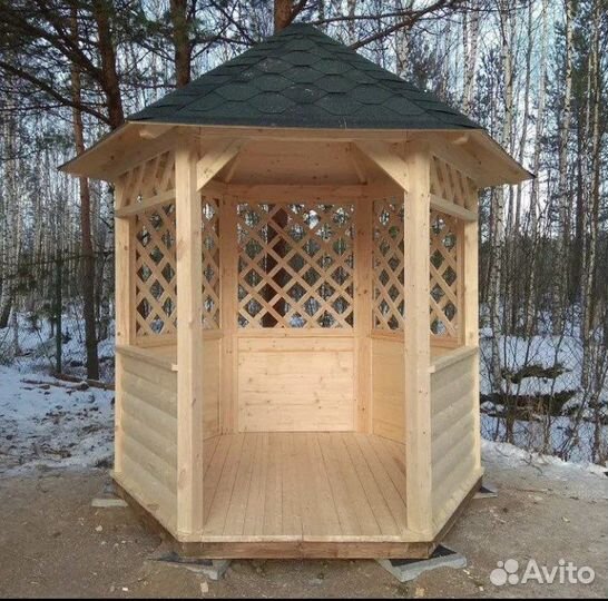 Беседка деревянная