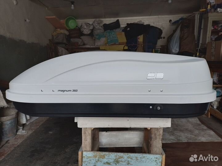 Автобокс на крышу белый, новый