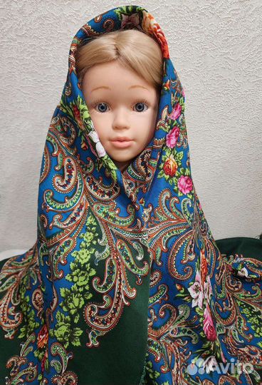 Павлопосадский платок 125х125 новый