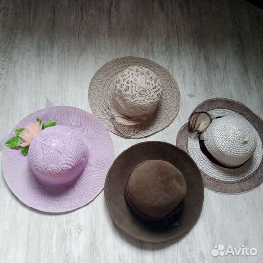 Шляпы одним лотом женск. 55/ 56разм