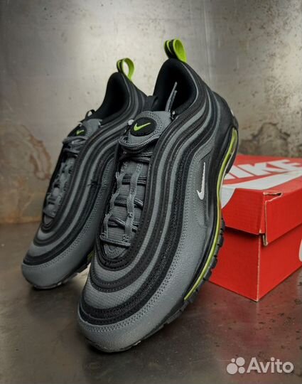 Кроссовки Nike Air Max 97 Black Neon Оригинал