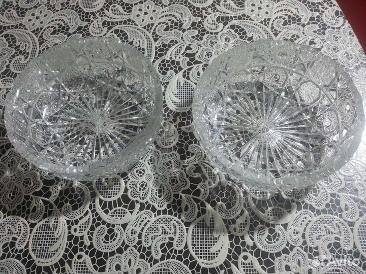 Хрустальная ваза салатница конфетница