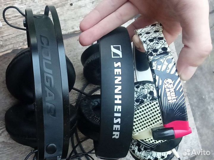Наушники Cougar,Scullcandy, Sennheiser HD205