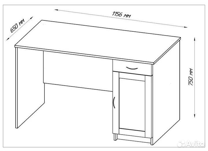Письменный стол офисный компьютерный икеа Мебель