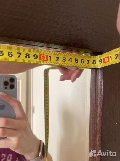 Зеркало в деревянной раме бу