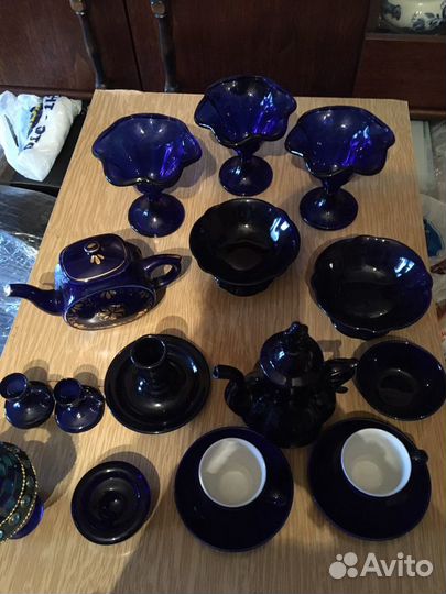 Посуда синего цвета