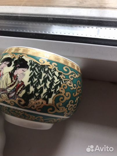 Чашка тонкий костяной фарфор без блюца-Япония