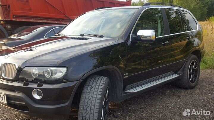 Накладки на зеркала (нерж) BMW X5 E53 (новые)