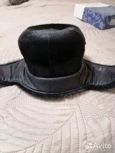 Шапка ушанка мужская нерпа