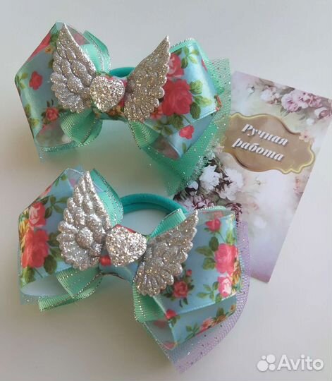 Бантики для волос ручной работы