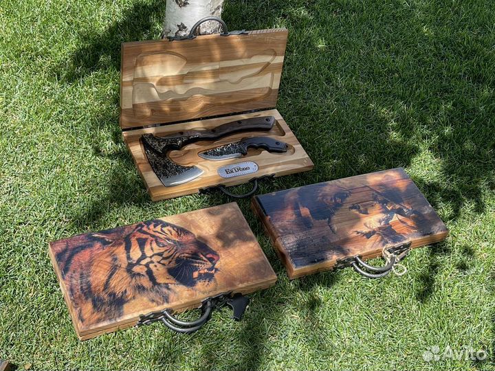 Подарочный набор топор и нож