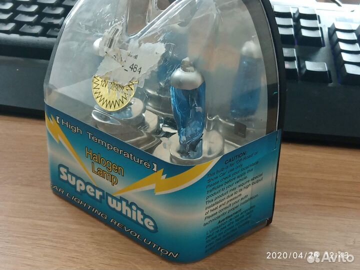 Автолампочки галогеновые новые H4 100W