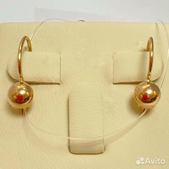 Золотые серьги 585 проба СССР