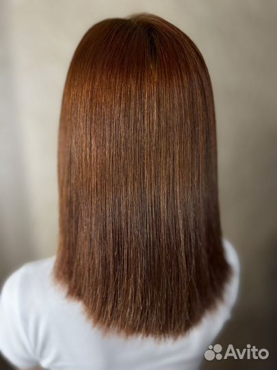 Кератиновое выпрямление волос