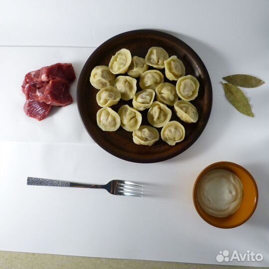 Домашние пельмени из свинины и говядины