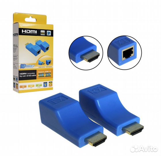 Удлинитель hdmi по витой паре на 30 метров