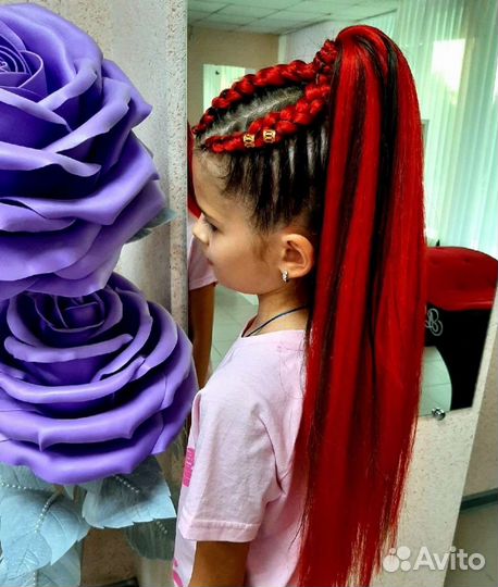 Косы с канекалоном/ прически на выпускной