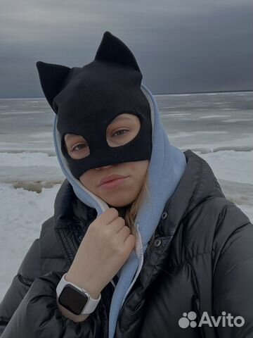 Балаклава/ шапка кошка / шапка с ушками