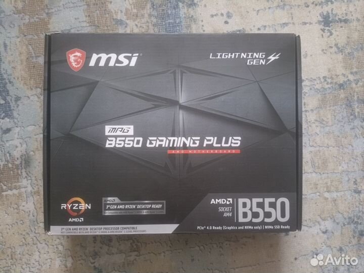 Материнская плата MSI B550 gaming plus