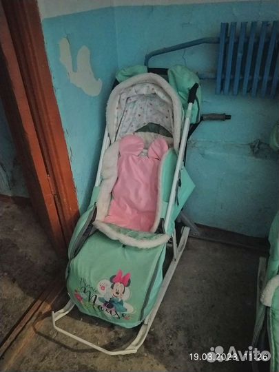 Коляска санки