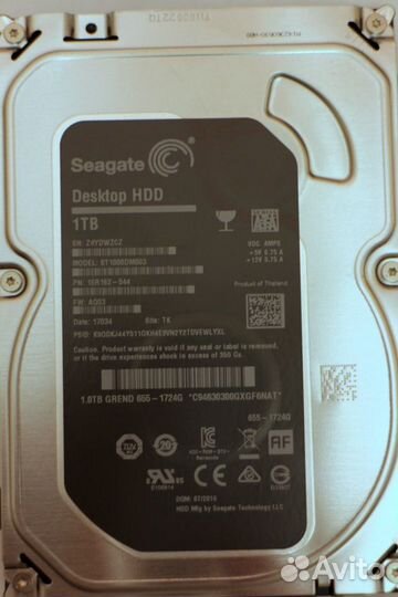 Apple Seagate HDD ST1000DM003 диск 3.5