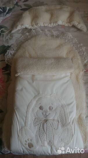 Новый тёплый конверт на выписку