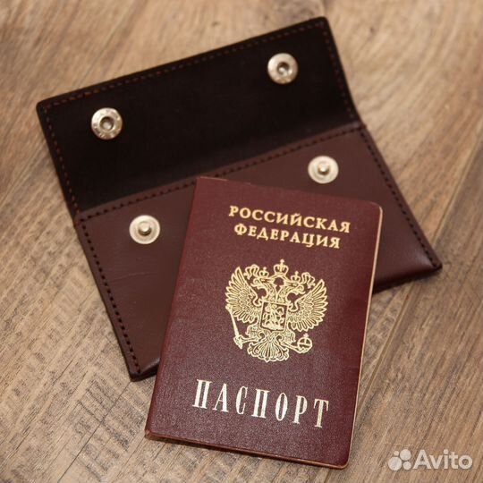 Обложка на паспорт ручной работы