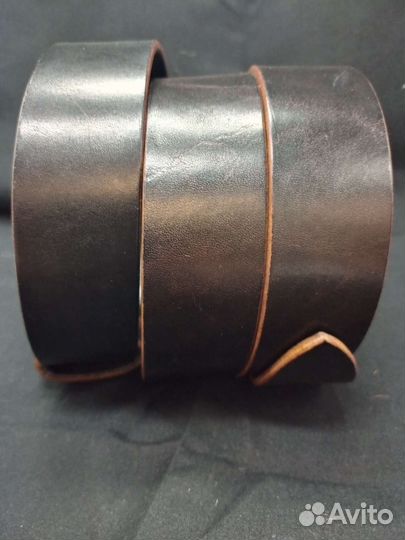 Брючный кожанный мужской ремень