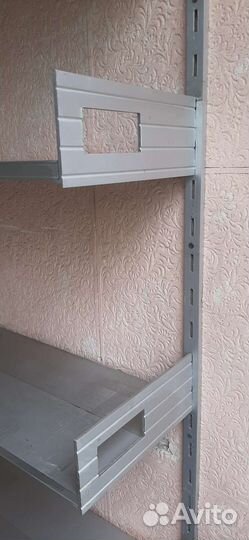 Полки алюминиевые переставные навесные