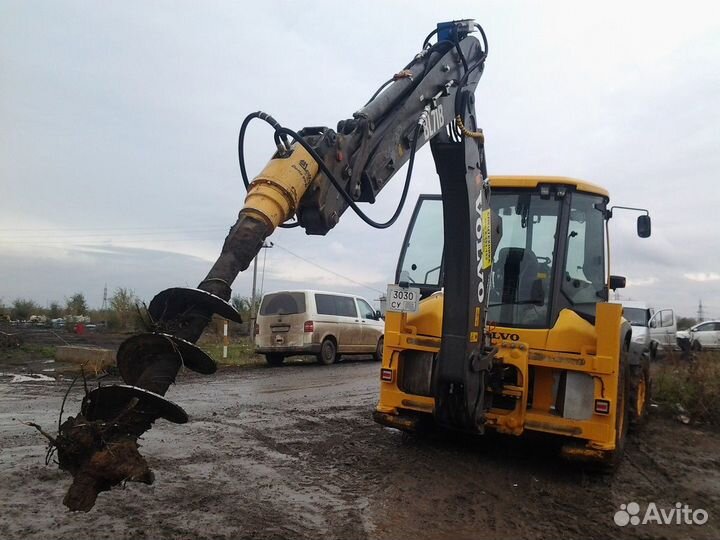 Аренда экскаватора погрузчика услуги трактора