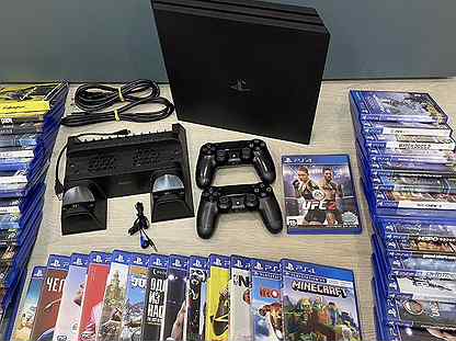 PS4 Playstation 4 sony PS4 PRO + игры RDR 2 GTA5