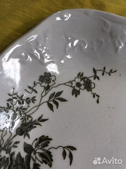 Блюдо, тарелка Т-ва М.С. Кузнецова 19 век