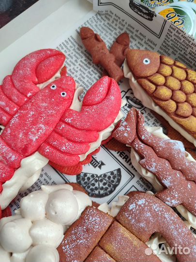 Подарок мужчине на 23 февраля, зефир, печенье