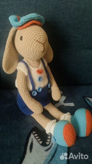 Вязаный зайка