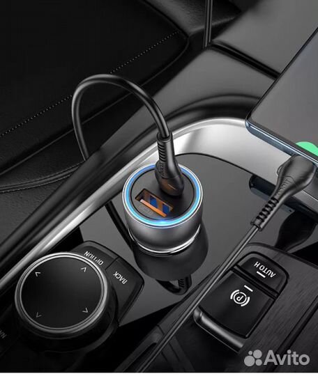Азу в автомобиль быстрая зарядка 43W 5A