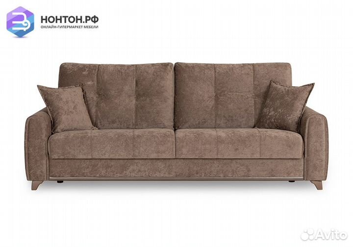 Диван книжка Плимут коричневый