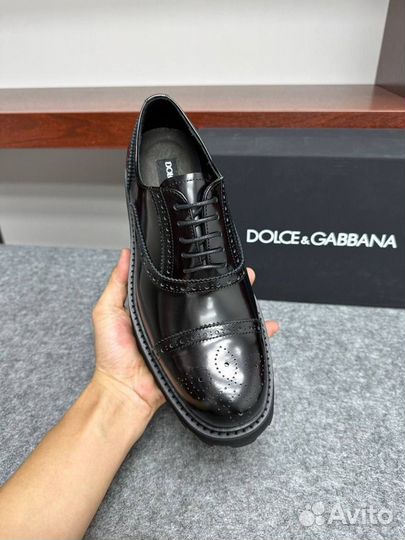 Туфли мужские Dolce Gabbana кожаные Premium